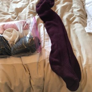 6 pairs boot socks - NWOT